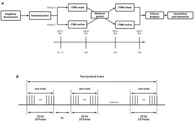 Repetitive transcranial magnetic stimulation over the posterior parietal cortex improves functional recovery in nonresponsive patients: A crossover, randomized, double-blind, sham-controlled study